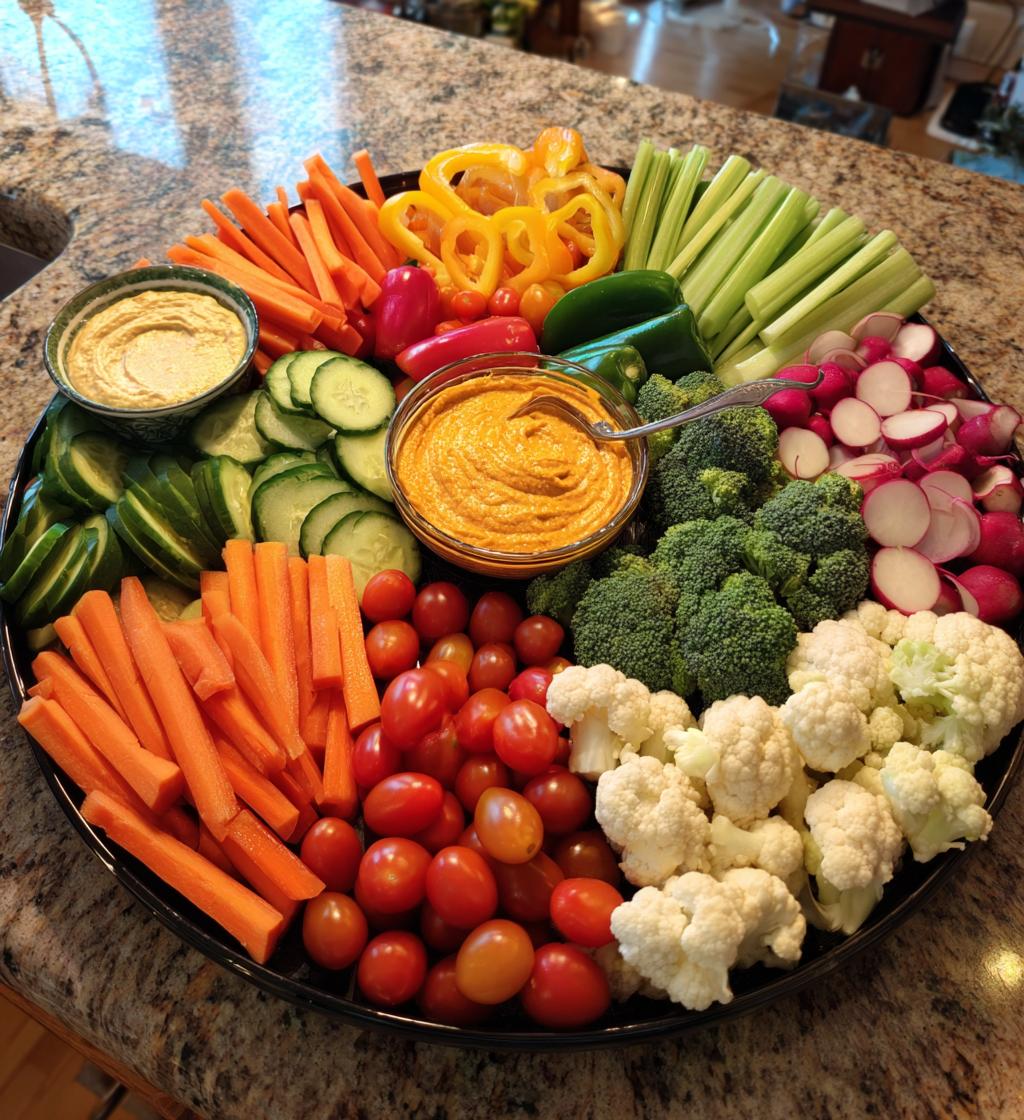 thanksgiving crudite platter