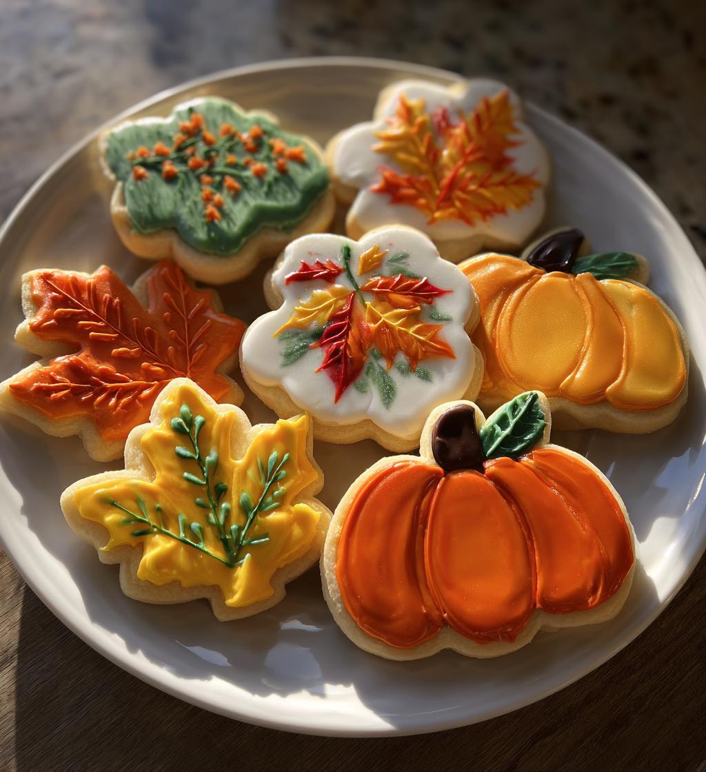 thanksgiving decorated cookies