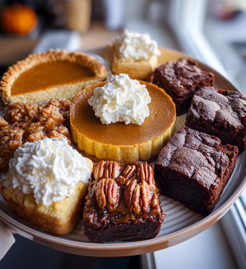 thanksgiving dessert tray