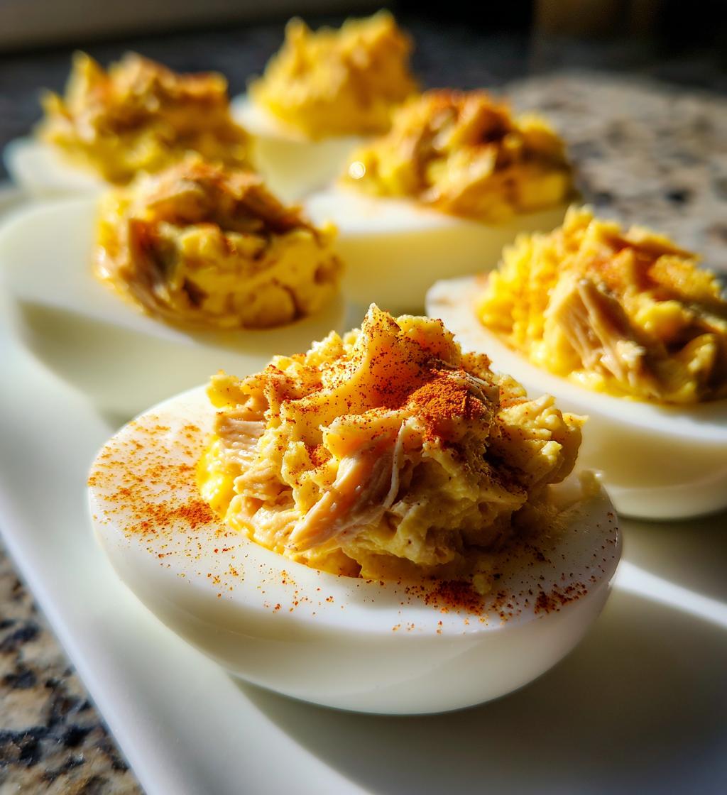 thanksgiving deviled eggs turkey