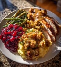 thanksgiving dinner plate