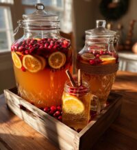 thanksgiving drink station