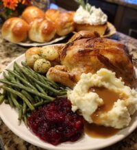 thanksgiving food display