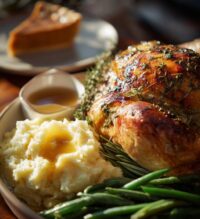 thanksgiving food table