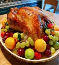 thanksgiving fruit turkey