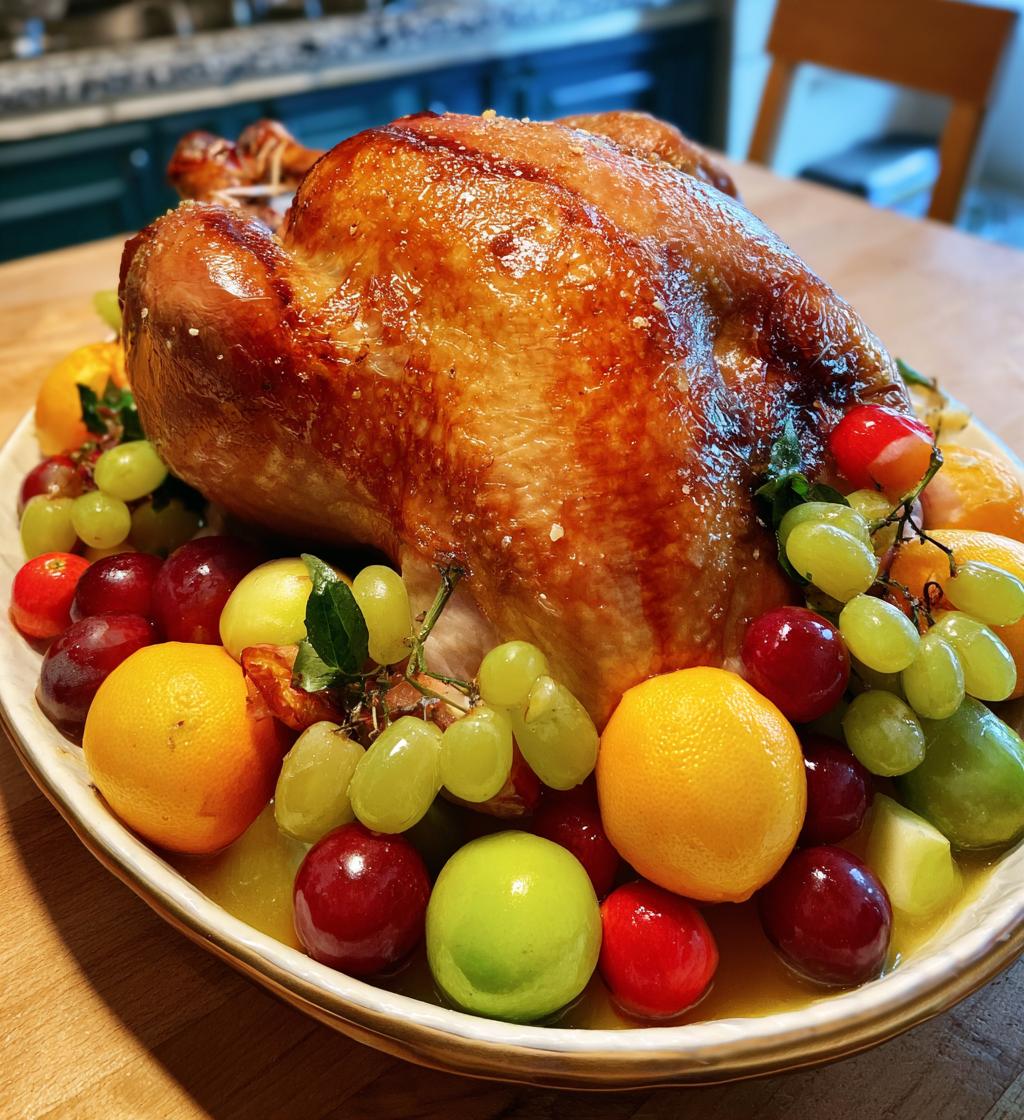 thanksgiving fruit turkey