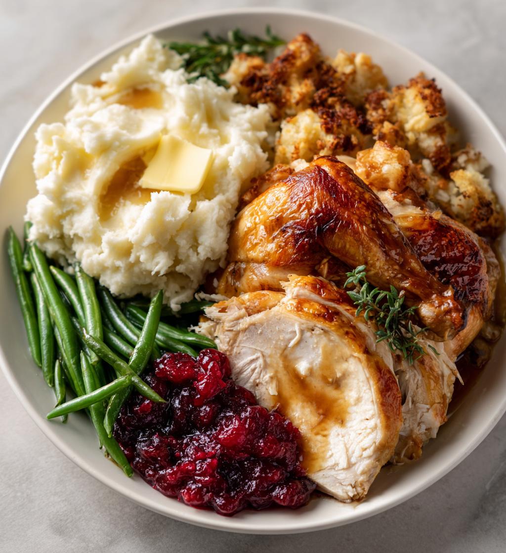 thanksgiving plates food