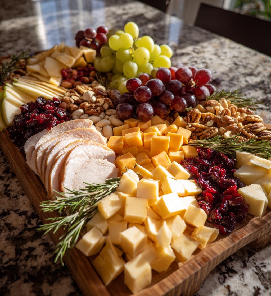 thanksgiving turkey charcuterie board