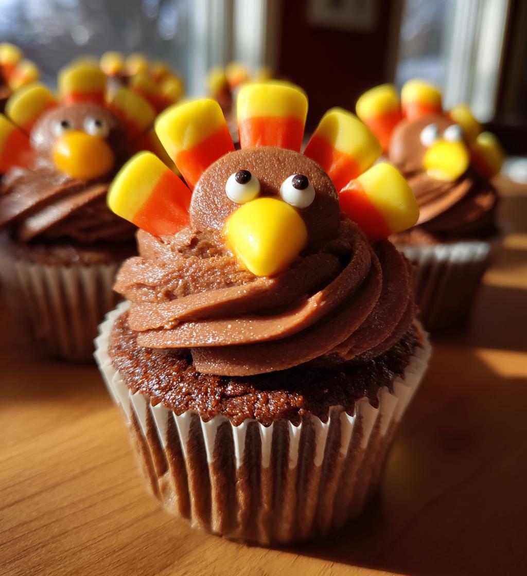 thanksgiving turkey cupcakes