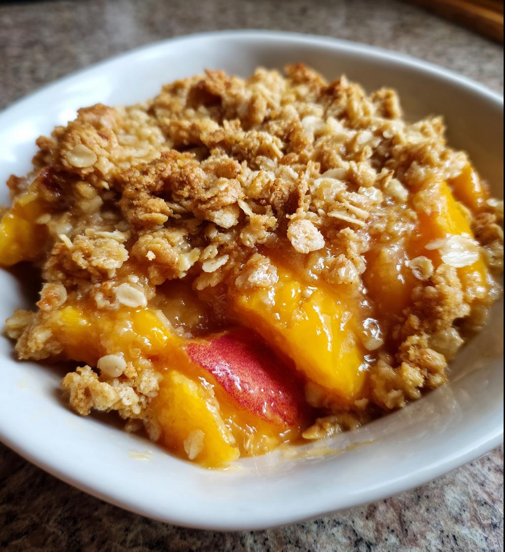 the best peach crisp recipe