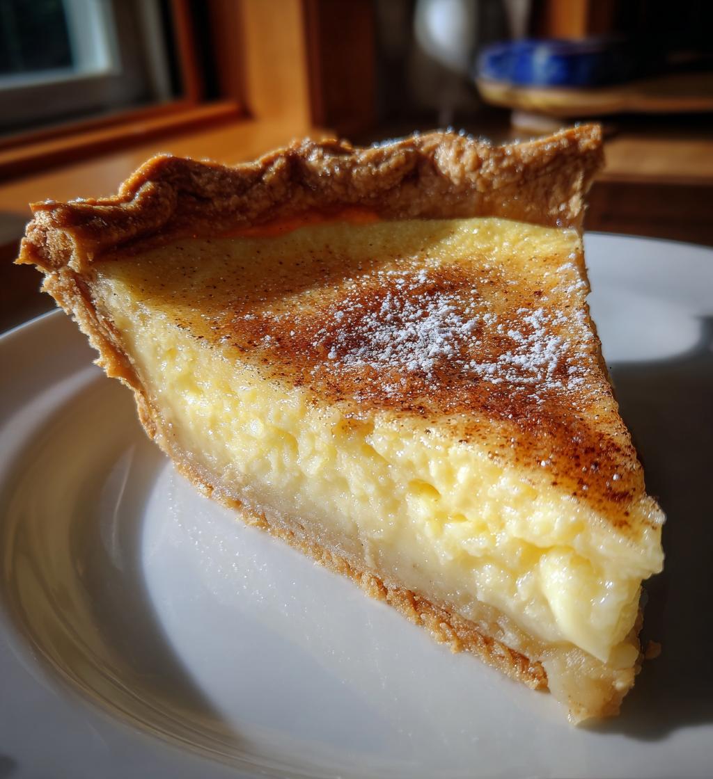the old fashioned custard pie