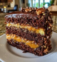 turtle caramel cake 2