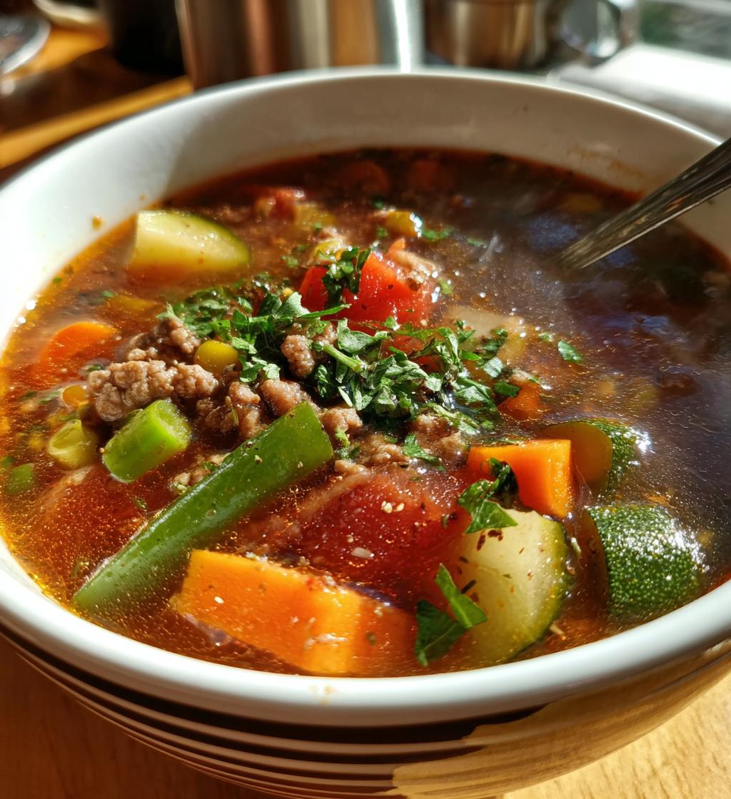 weight watchers hamburger soup