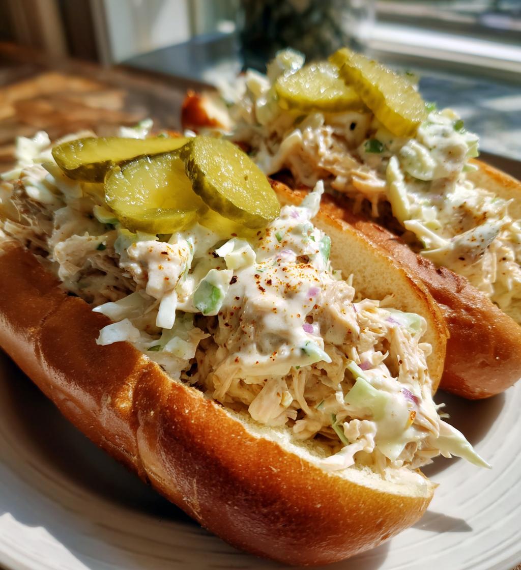 white bbq chicken subs perfect summer sandwich