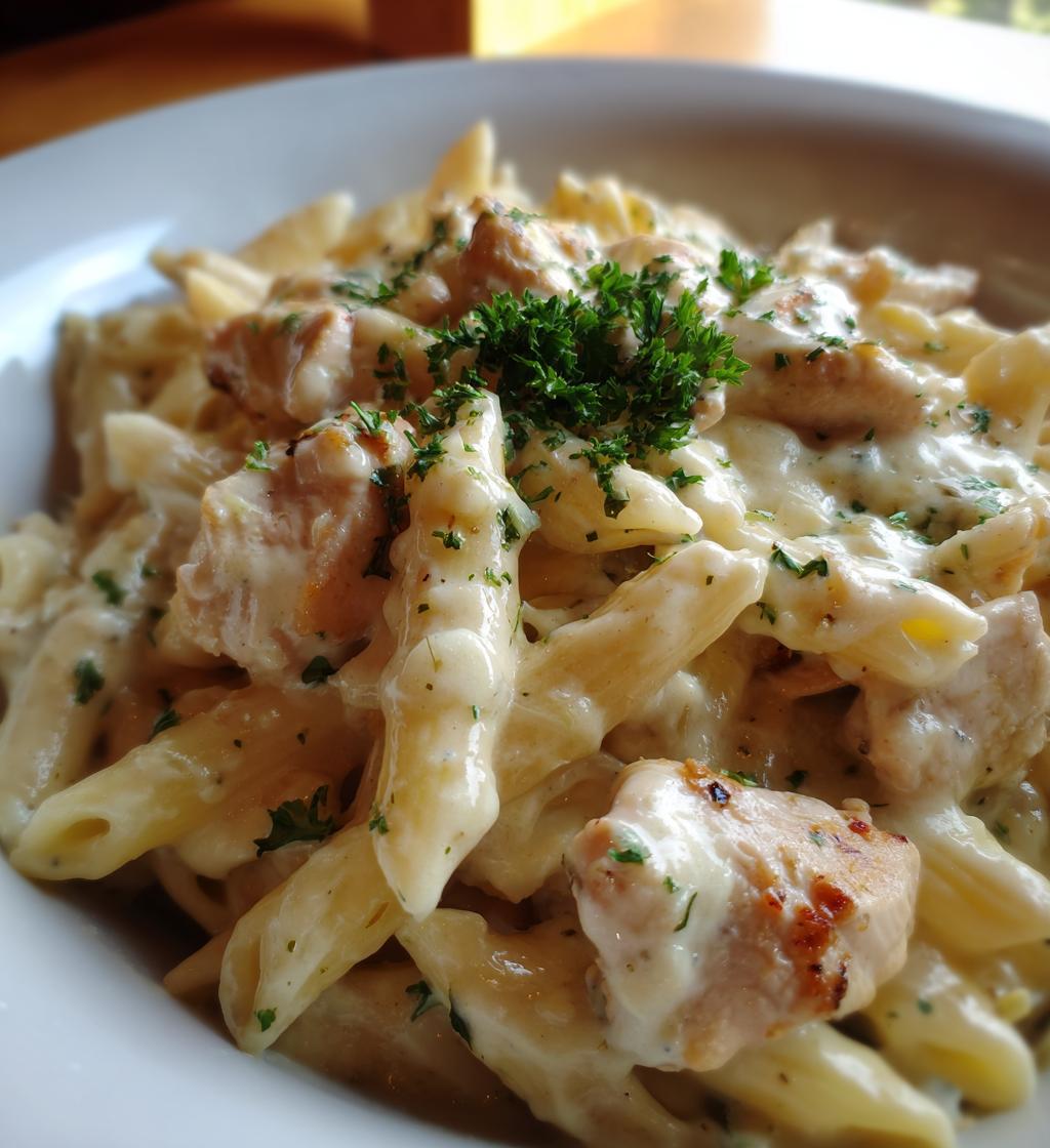 white cheddar chicken pasta - detail 1