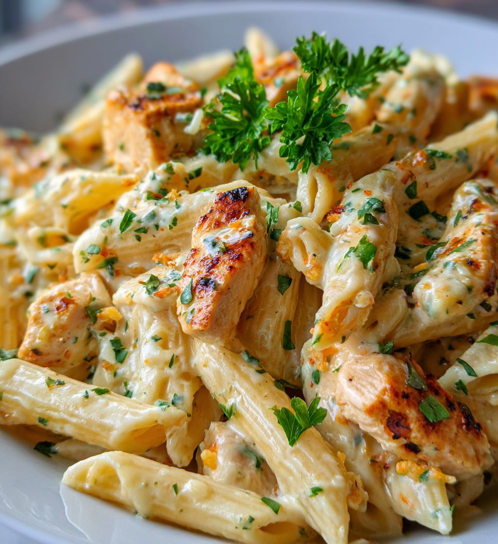 white cheddar chicken pasta