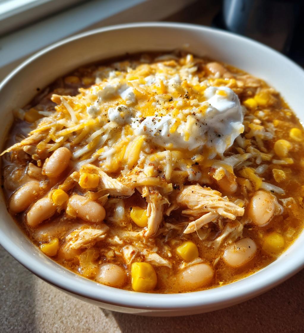 white chicken chili crockpot