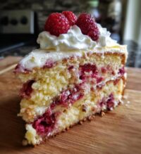 white chocolate raspberry cake