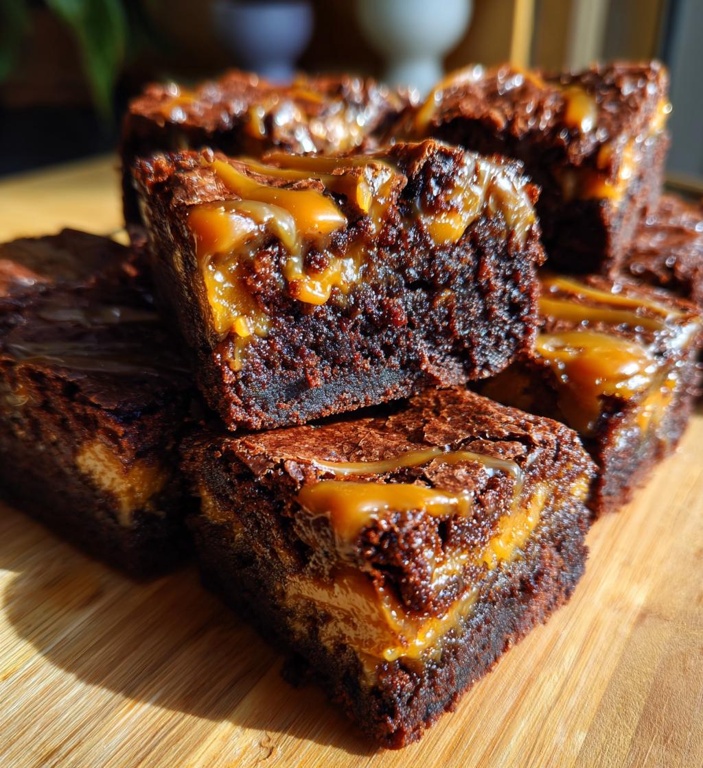 worlds best caramel brownies