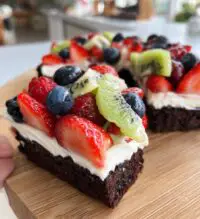 brownie fruit pizza