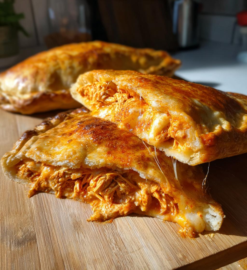 buffalo chicken calzone recipe