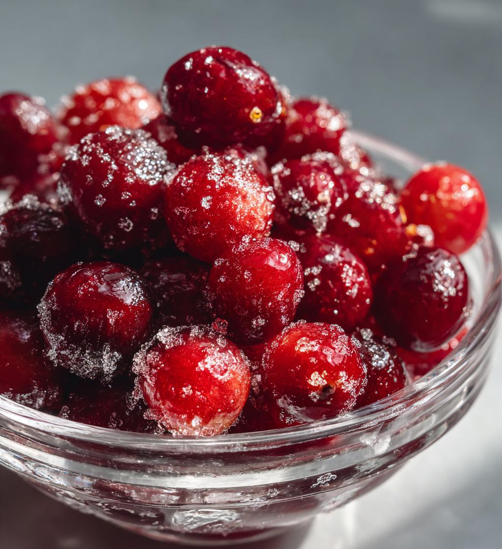 candied cranberries