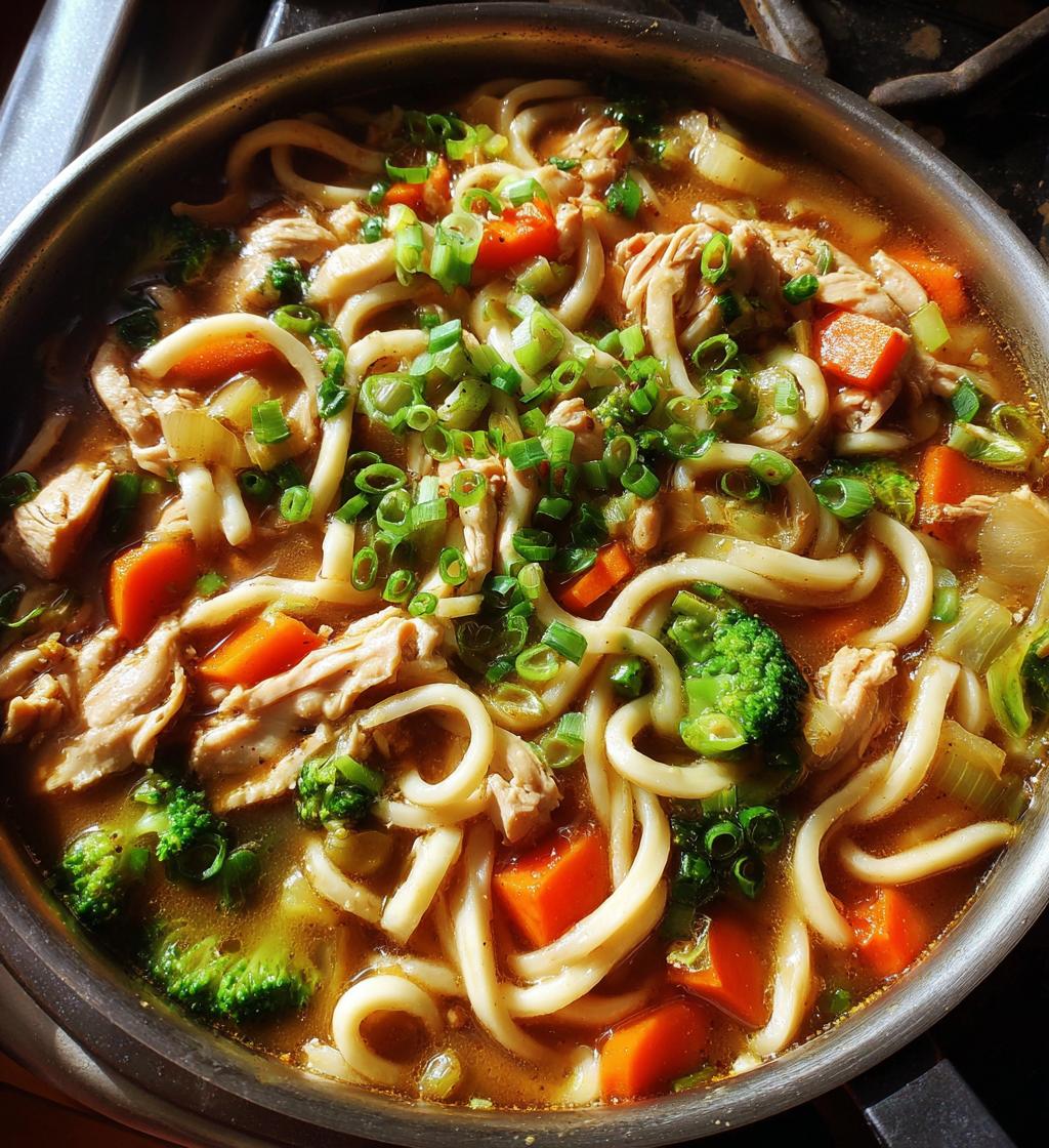 chicken udon noodles