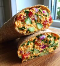 chickpea salad wrap