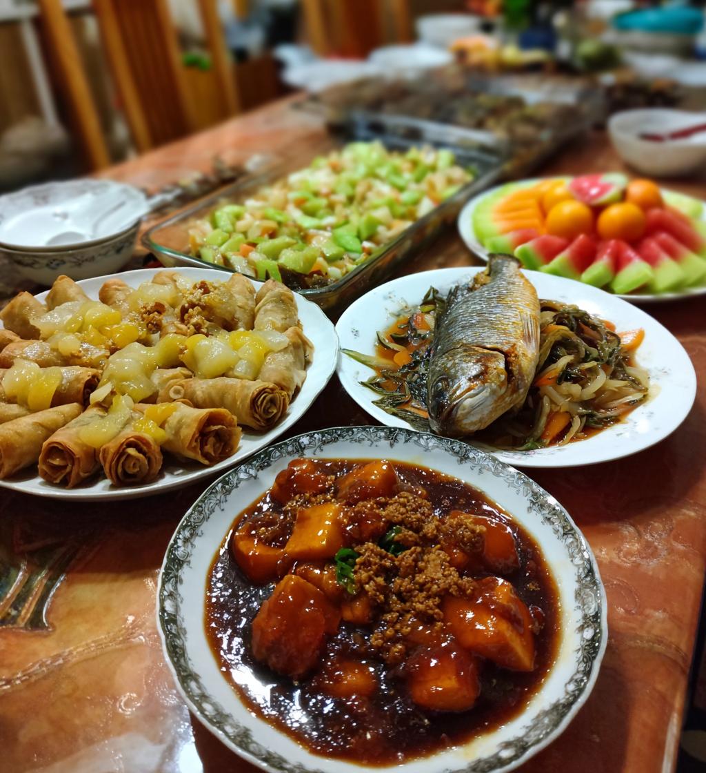chinese new year menu template