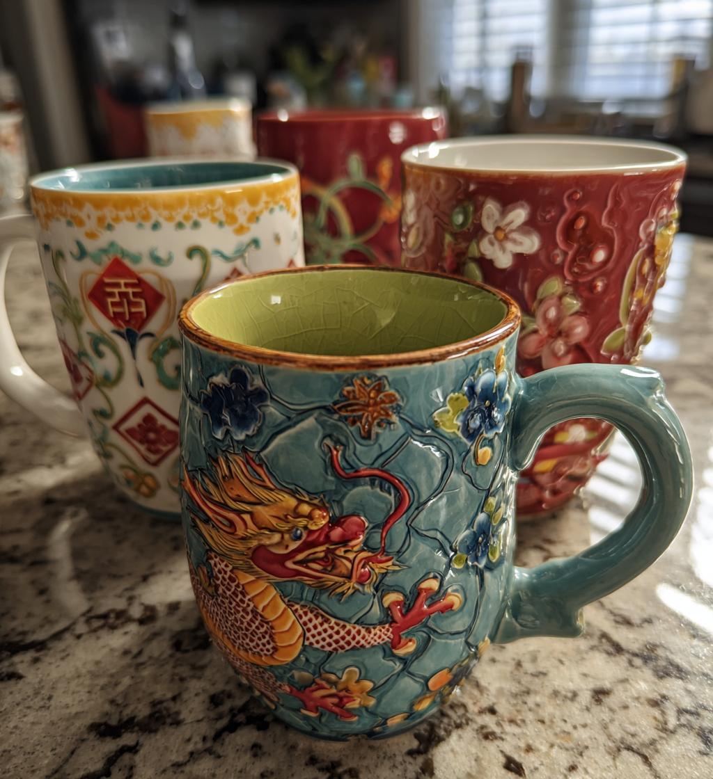 chinese new year mug collection