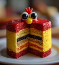 chinese new year rooster cake
