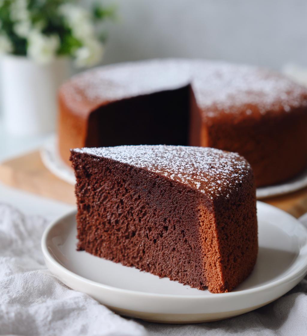 chocolate castella cake