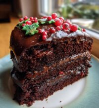 chocolate christmas cake