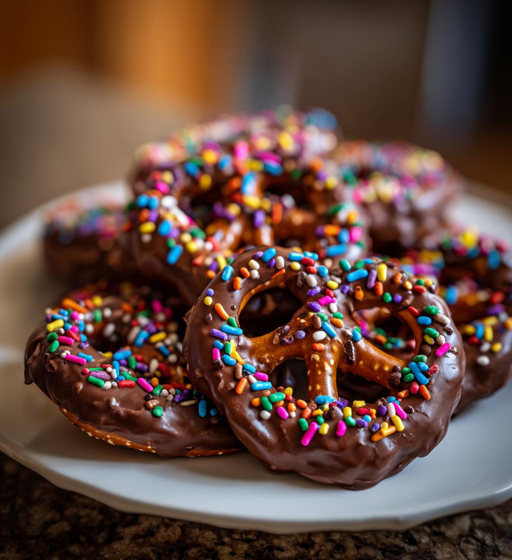 chocolate covered pretzels christmas