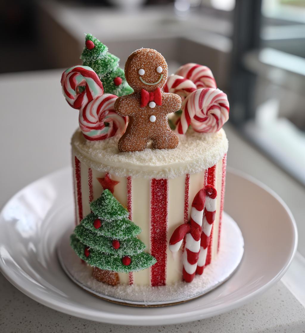 christmas cake topper