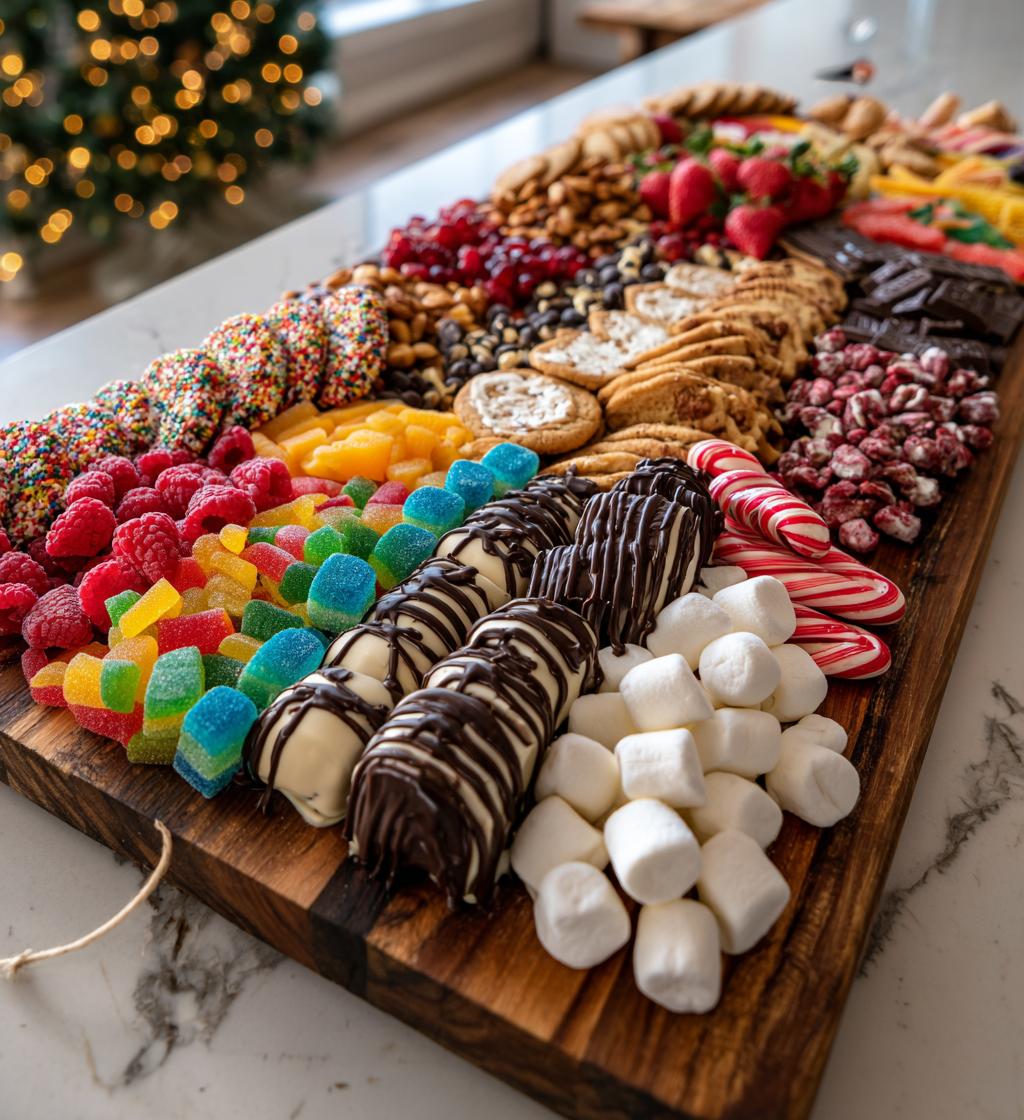 christmas candy charcuterie board