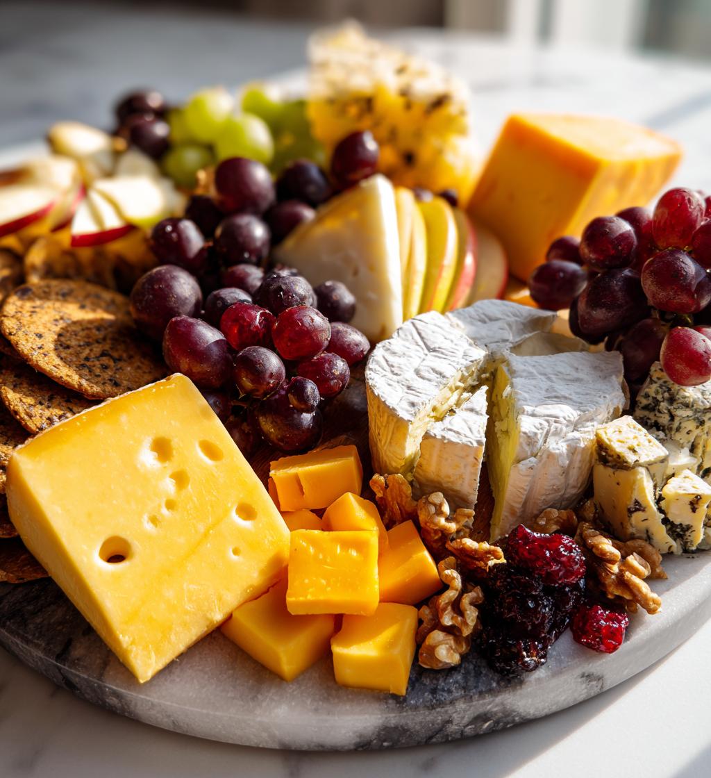 christmas cheese platter