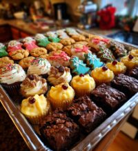 christmas dessert tray