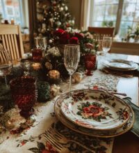 christmas dinner ideas table