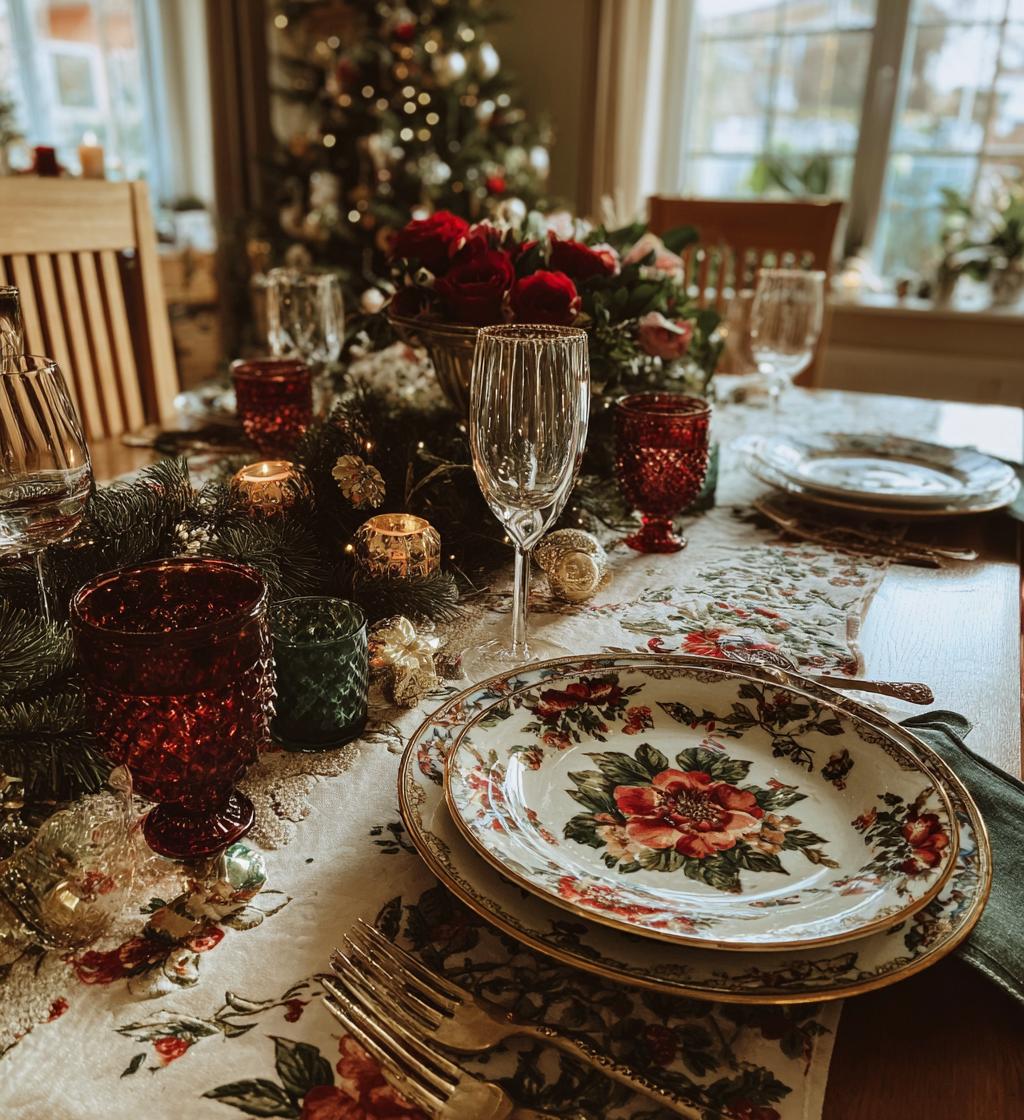 christmas dinner ideas table