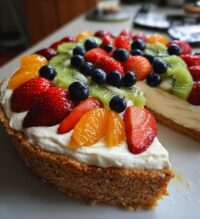 christmas fruit pizza