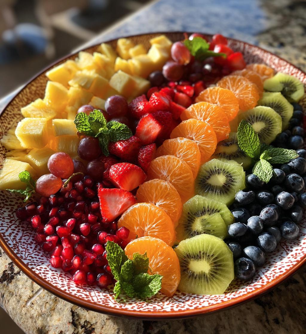 christmas fruit platter