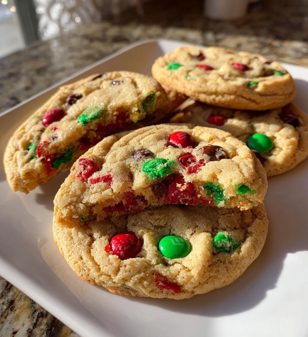 christmas m m cookies