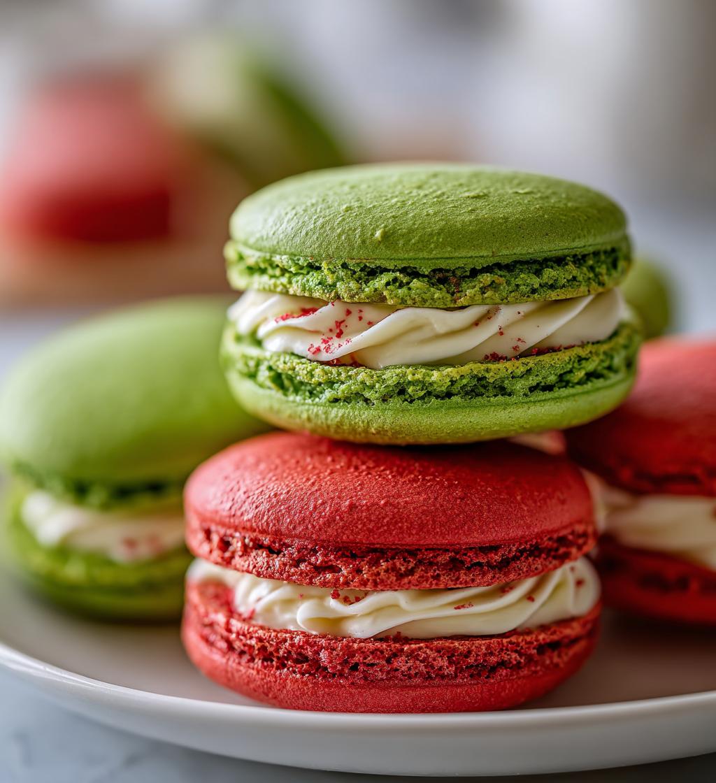 christmas macarons