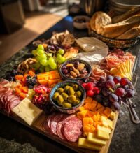 christmas meat and cheese board