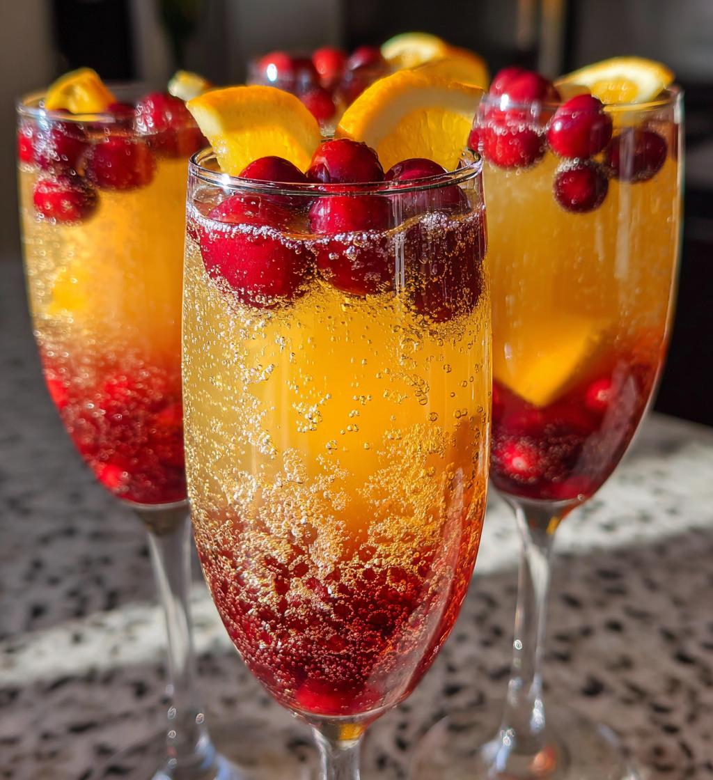 christmas mimosas