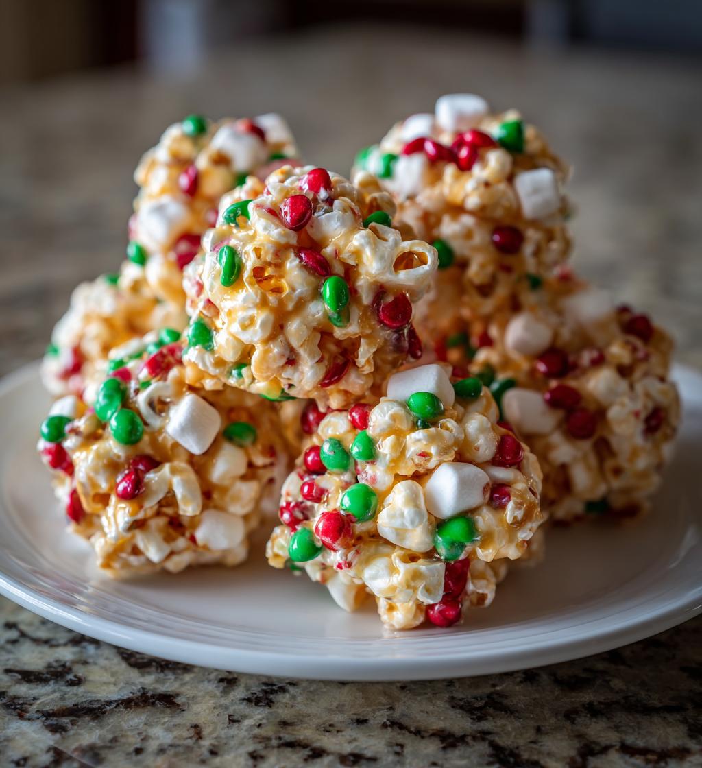 christmas popcorn balls