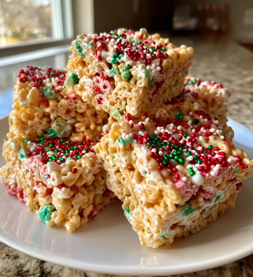 christmas rice crispy treats