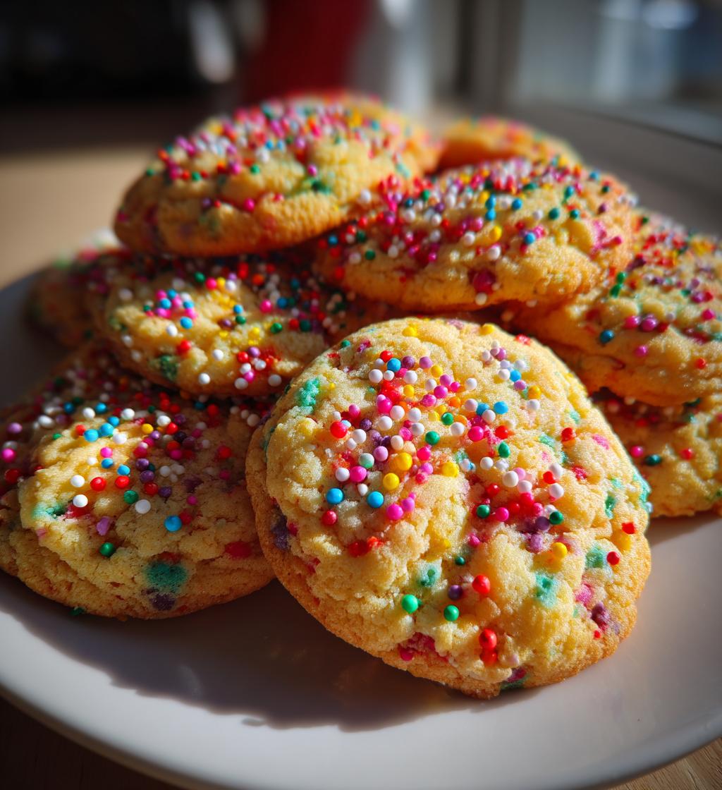 christmas sprinkle cookies