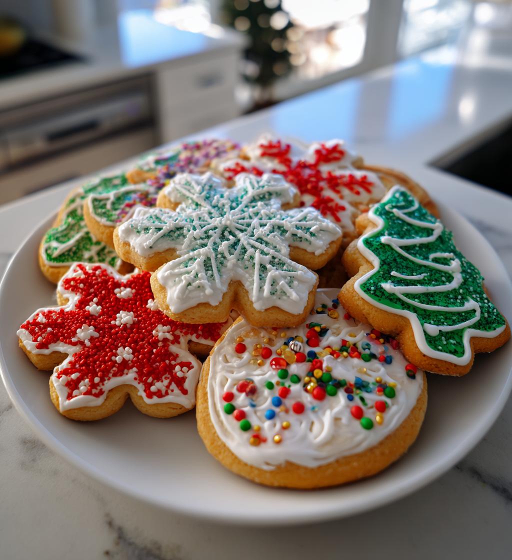 christmas sugar cookies decorated